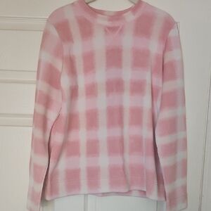 Marc By Marc Jacobs Pink and Cream Plaid Sweater
